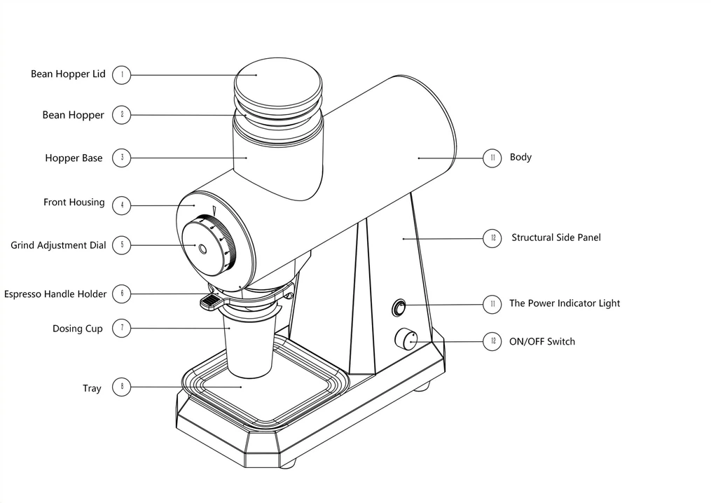 74mm Flat Burr Espresso Grinder 74mm Flat Burr Espresso Grinder